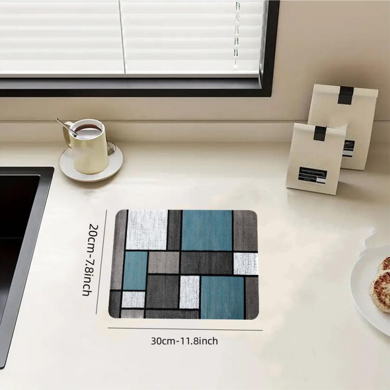 Rubber Drain Mat Kitchen Coffee Machine Drain Pad Non Slip Absorbent Floor Pad