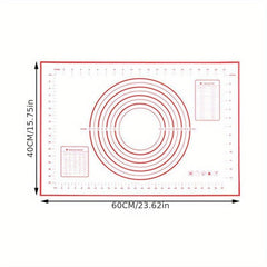 Silicone Pastry Mat Baking Kneading Pad Non Slip Non Stick Surface Pad