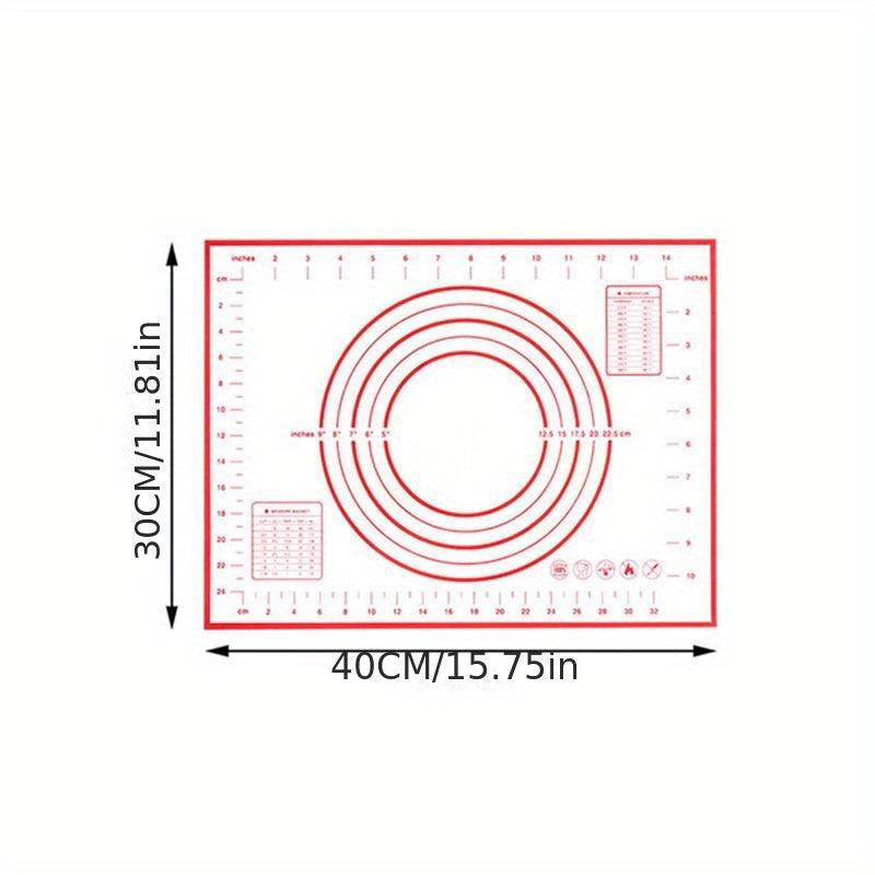 Silicone Pastry Mat Baking Kneading Pad Non Slip Non Stick Surface Pad