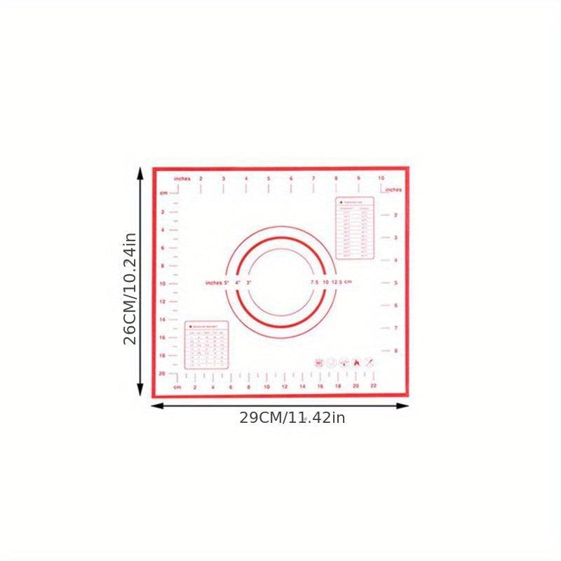 Silicone Pastry Mat Baking Kneading Pad Non Slip Non Stick Surface Pad