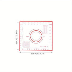 Silicone Pastry Mat Baking Kneading Pad Non Slip Non Stick Surface Pad
