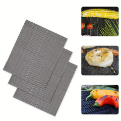 3pcs BBQ Grilling Mesh Mat 33.02 38 Wire Net Non Stick Reusable Accessories