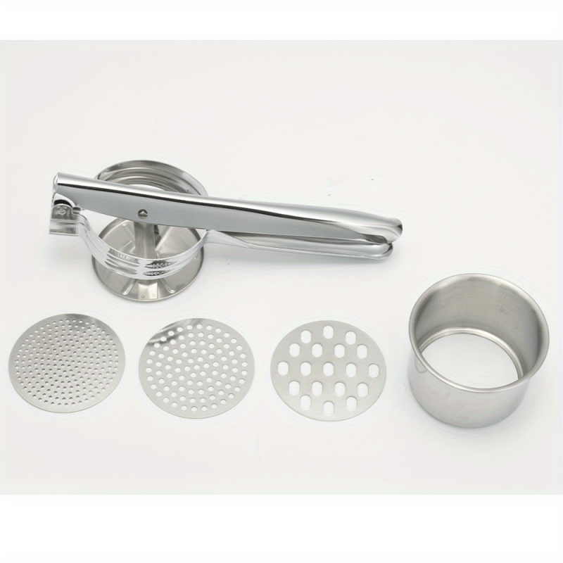 Stainless Steel Potato Masher Ricer Non Slip Handle Easy Manual Mashing