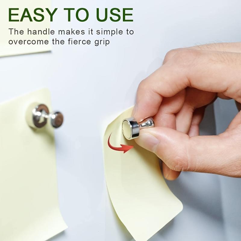 20pcs Strong Neodymium Push Pin Magnets for Whiteboard Fridge