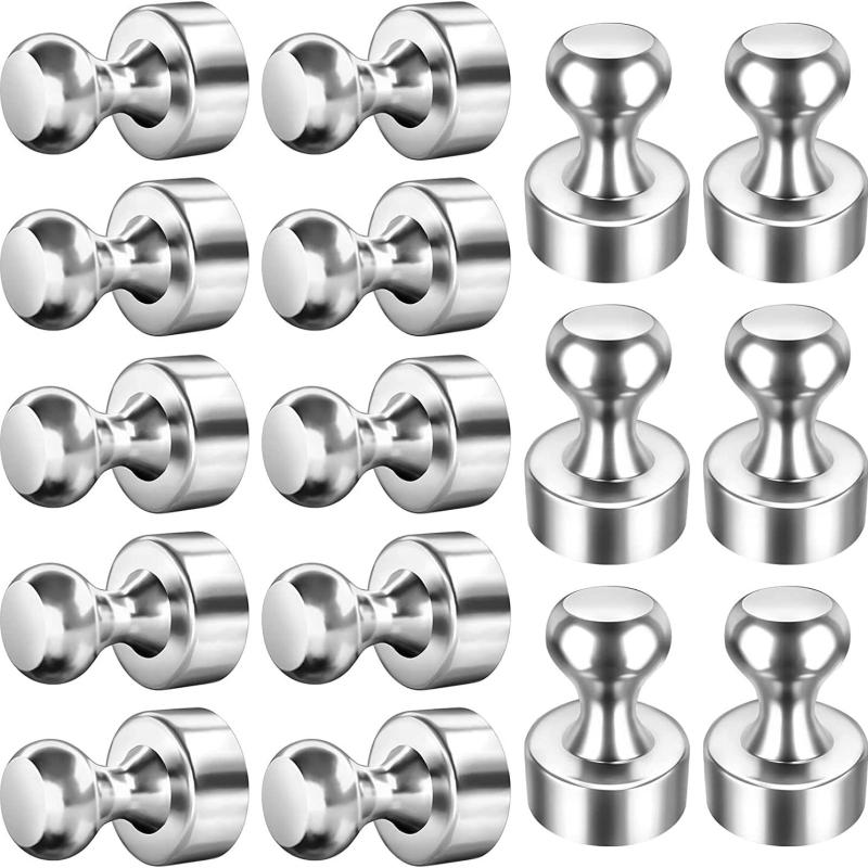 20pcs Strong Neodymium Push Pin Magnets for Whiteboard Fridge