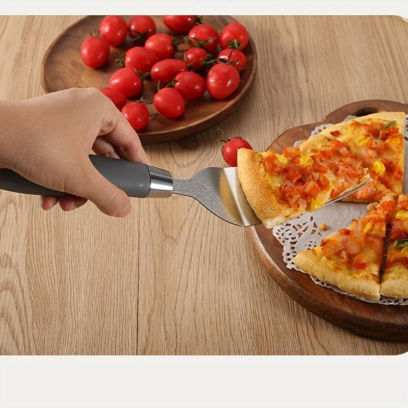 2pcs Pizza Wheel Cutter & Serving Shovel Stainless Steel Pizza Roller Cutter