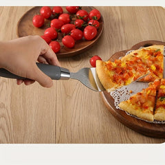 2pcs Pizza Wheel Cutter & Serving Shovel Stainless Steel Pizza Roller Cutter
