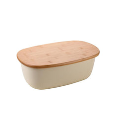 Large Kitchen Storage Box With Wooden Lid Multiuse Kitchen Box & Cutting Board