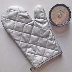 Polyester Oven Mitt Heat Resistant Plaid Printed Kitchen Oven Gloves