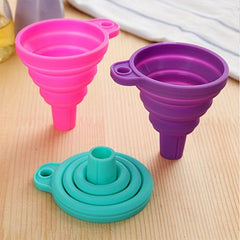 4pcs Collapsible Funnel Kitchen Supplies Wide Mouth Bottle Funnel
