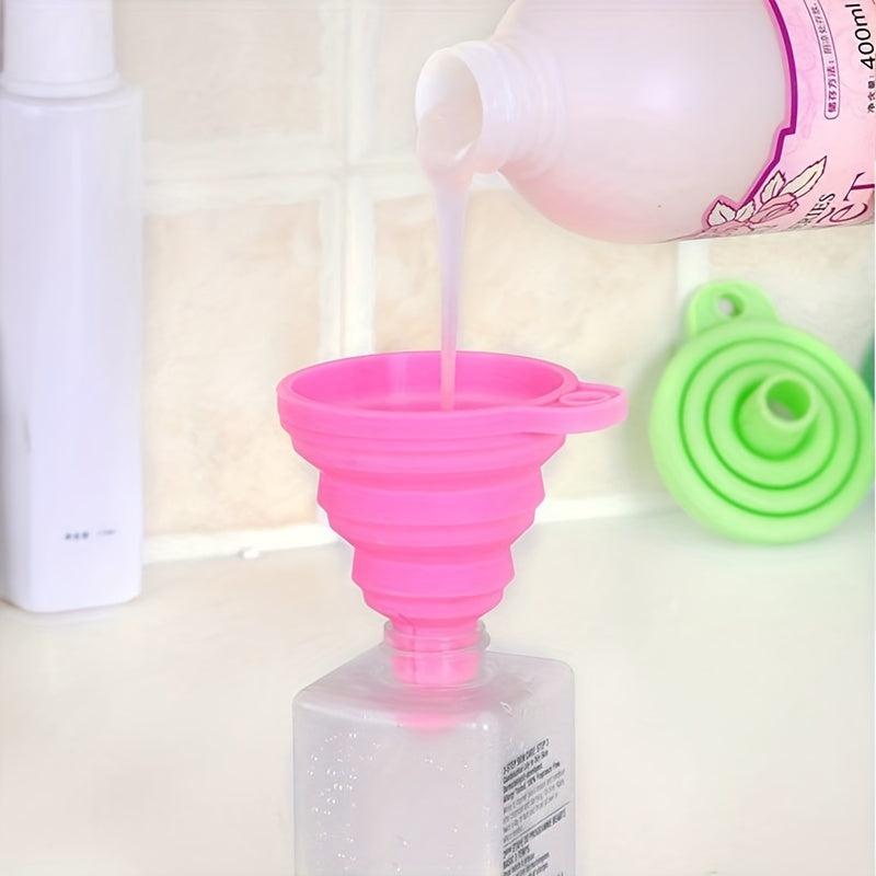 4pcs Collapsible Funnel Kitchen Supplies Wide Mouth Bottle Funnel