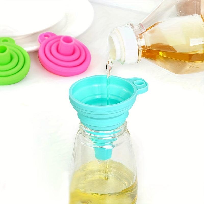 4pcs Collapsible Funnel Kitchen Supplies Wide Mouth Bottle Funnel