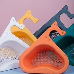 Cat Ear Drain Basket Triangular Sink Filter Kitchen Sink Colander