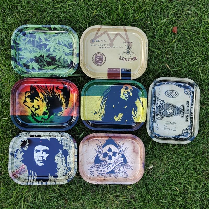 17x13 Metal Rolling Tray Durable Stylish Portable Serving Tray
