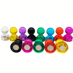 10pcs Plastic Magnetic Push Pins Office Decorative Refrigerator Magnets