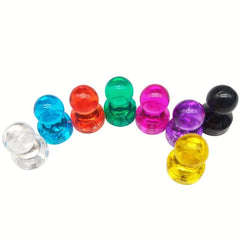 10pcs Plastic Magnetic Push Pins Office Decorative Refrigerator Magnets
