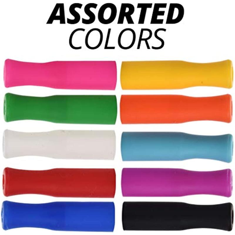 6pcs Silicone Straw Sleeves for Stainless Steel Straws