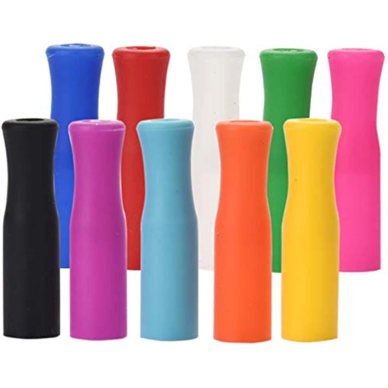 6pcs Silicone Straw Sleeves for Stainless Steel Straws