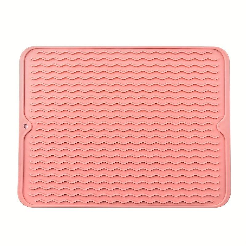 1pc Dish Drying Pad Kitchen Countertop Absorbent Mat
