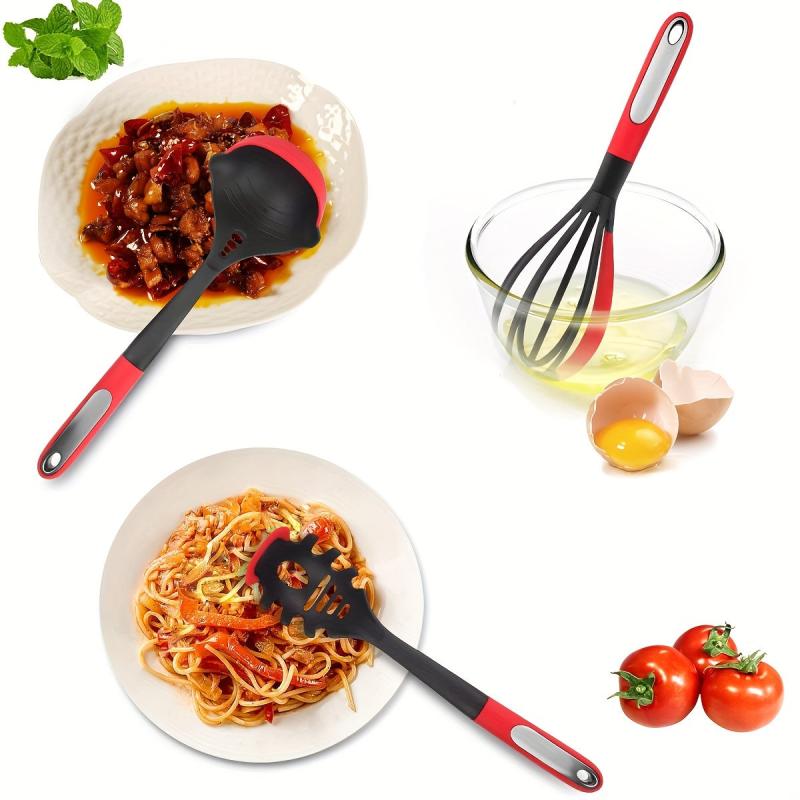 6pcs Silicone Kitchen Utensil Set Non Stick Safe and Durable Kitchen Tools