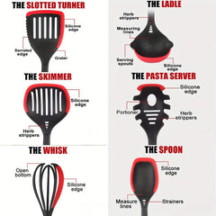 6pcs Silicone Kitchen Utensil Set Non Stick Safe and Durable Kitchen Tools