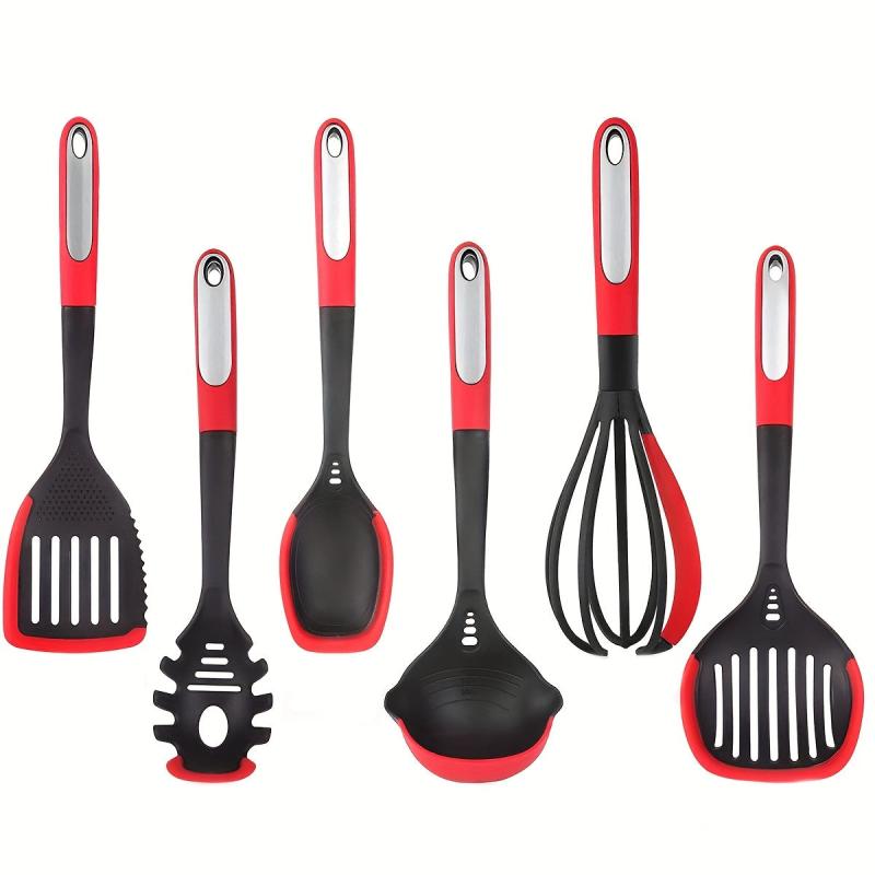 6pcs Silicone Kitchen Utensil Set Non Stick Safe and Durable Kitchen Tools