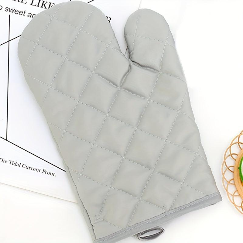 2pcs Colorful Printed Heat Resistant Cotton Oven Mitts for Baking