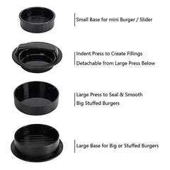 3-in-1 Meat Press Burger Mold Patty Maker Non-stick Round Hamburger Meat Maker