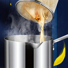 304 Stainless Steel Pasta Basket Strainer Frying Basket