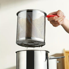 304 Stainless Steel Pasta Basket Strainer Frying Basket