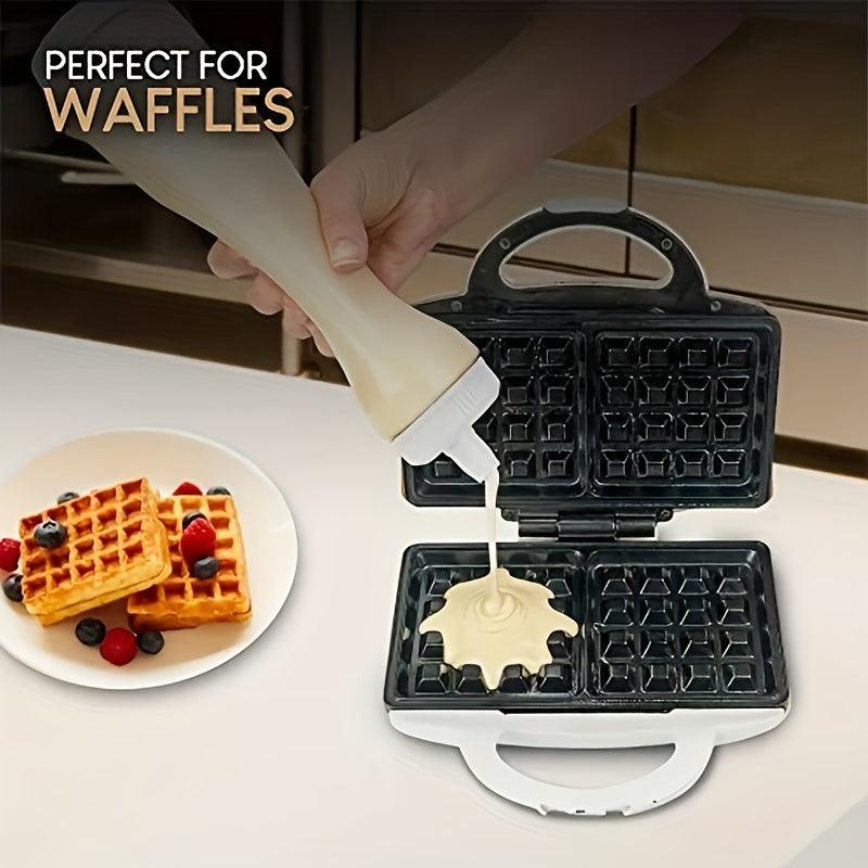 Pancake Batter Dispenser Easy Squeeze Non-Drip Nozzle