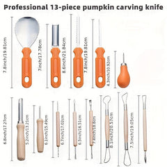 Halloween Pumpkin Carving Set 13pcs Jack O Lantern DIY Tools