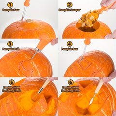 Halloween Pumpkin Carving Set 13pcs Jack O Lantern DIY Tools