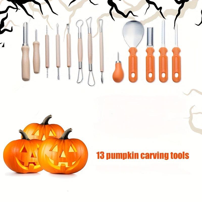 Halloween Pumpkin Carving Set 13pcs Jack O Lantern DIY Tools