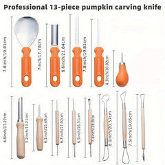 Halloween Pumpkin Carving Set 13pcs Jack O Lantern DIY Tools