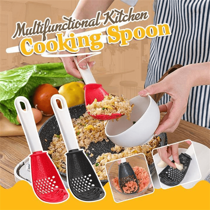 1pc Colander Spoon Scoop Colander Plastic Large Soup Spoon