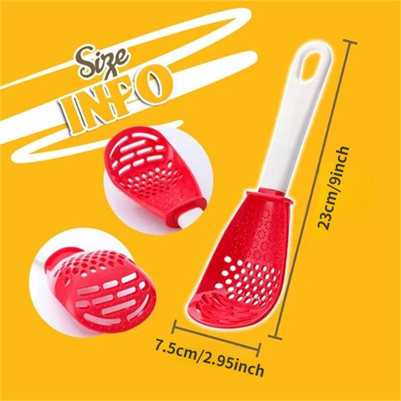 1pc Colander Spoon Scoop Colander Plastic Large Soup Spoon