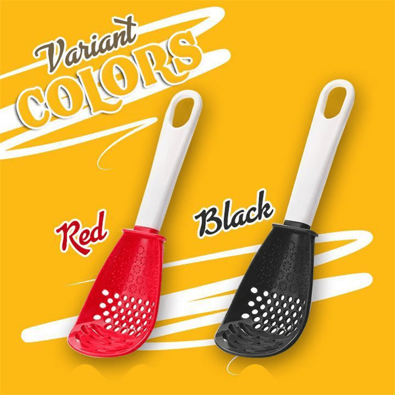 1pc Colander Spoon Scoop Colander Plastic Large Soup Spoon