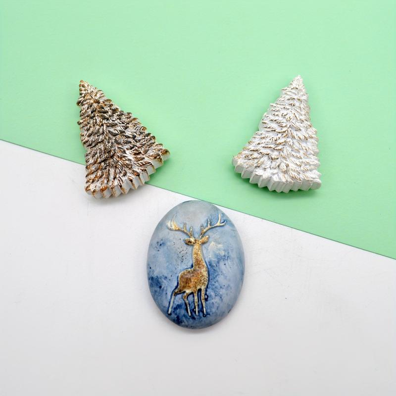 Glass Refrigerator Magnets Christmas Tree Fridge Magnets Decorative Magnets