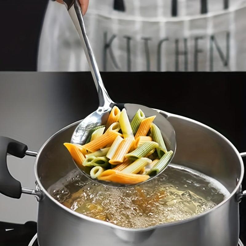Stainless Steel Colander Spoon Skimmer Ladle Long Handle Hot Pot Filter Spoon