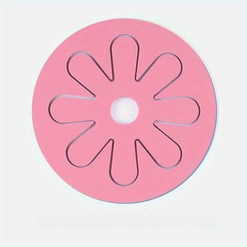 4pcs Silicone Coasters Kitchen Floral Pattern Table Mat Waterproof Heat Resistan