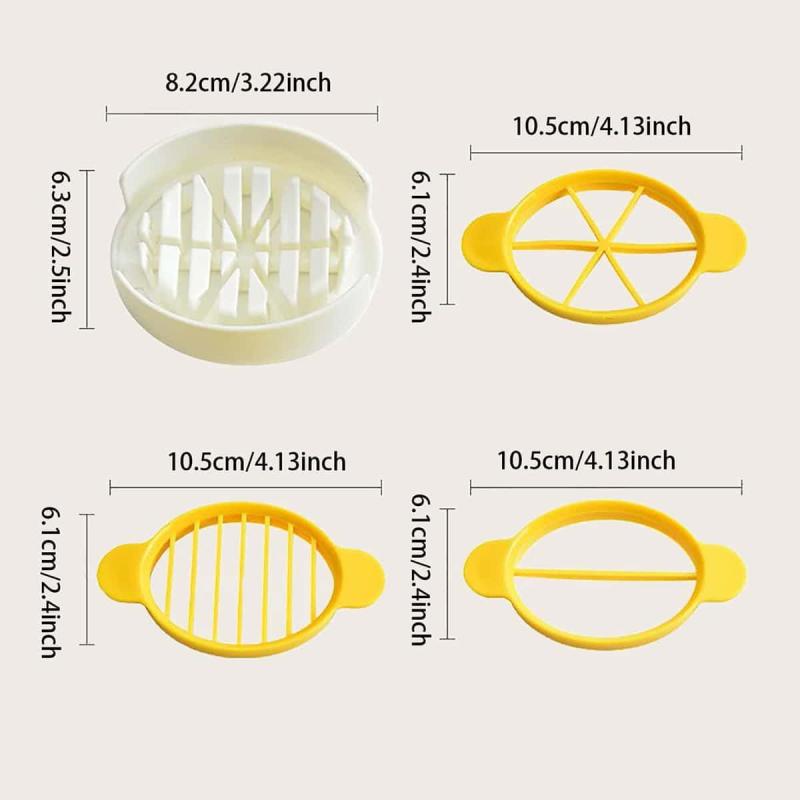 3in1 Egg Slicer Hard Boiled Eggs Cutter Kitchen Food Fruit Household