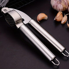Stainless Steel Garlic Press Mincer Crusher Chopper Squeezer