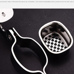 Stainless Steel Garlic Press Mincer Crusher Chopper Squeezer