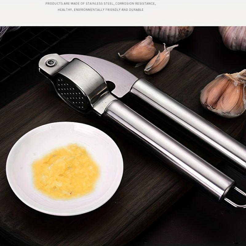 Stainless Steel Garlic Press Mincer Crusher Chopper Squeezer