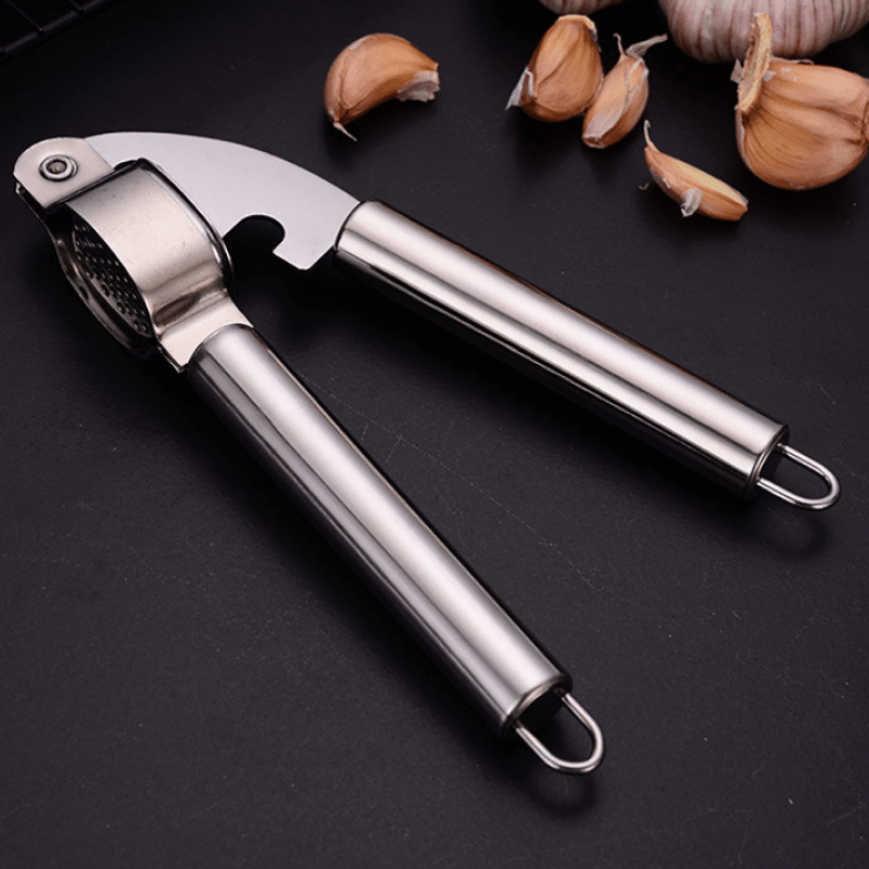 Stainless Steel Garlic Press Mincer Crusher Chopper Squeezer