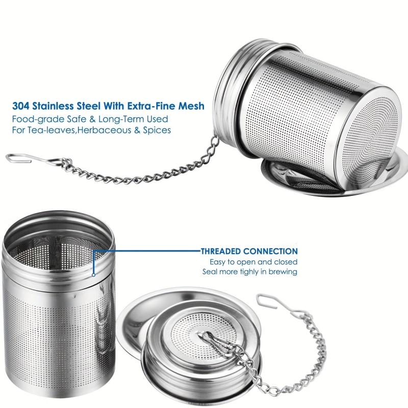 2pcs Tea Strainer Stainless Steel Mesh Tea Infuser Tea Filter