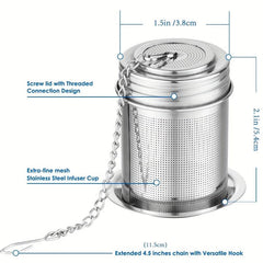 2pcs Tea Strainer Stainless Steel Mesh Tea Infuser Tea Filter