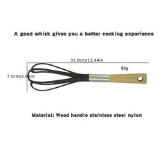 Nylon Egg Beater Handheld Whisk For Blending Beating Stirring