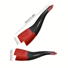 1pc 2-in-1 Silicone Fried Fish Spatula Clip Household Frying Steak Clip